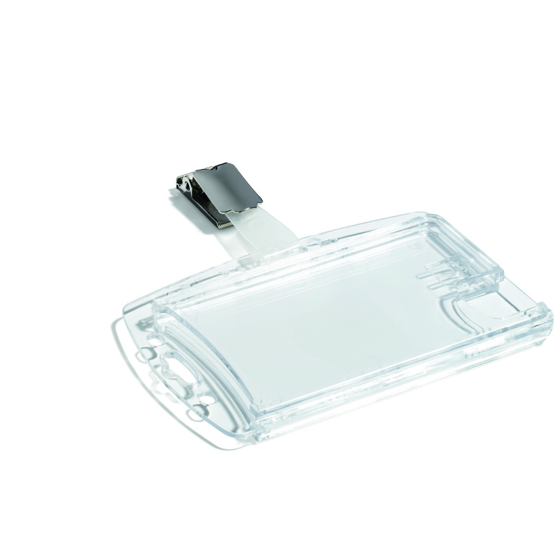 Porte-badge pour 2 cartes de sécurité avec clip - Boîte de 25