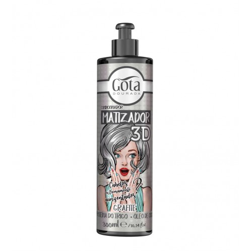 Gota Dourada Matizador 3D Grafite 300ml