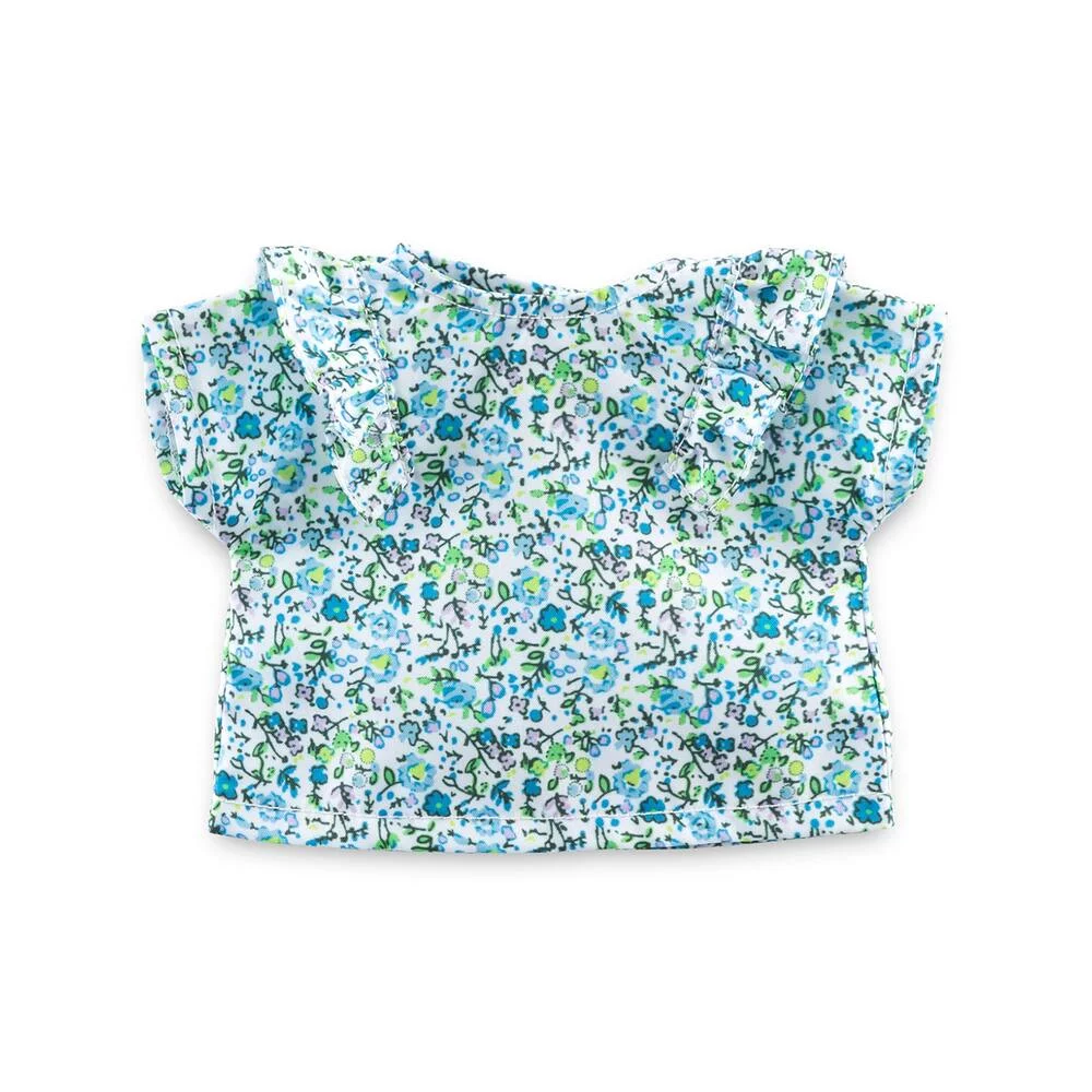 MA COROLLE - BLOUSE FLEURIE - VETEMENT POUR POUPEE - COROLLE VETEMENTS