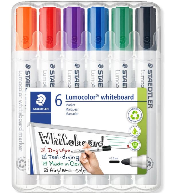 Lumocolor Whiteboardtusj 6 stk. Staedtler