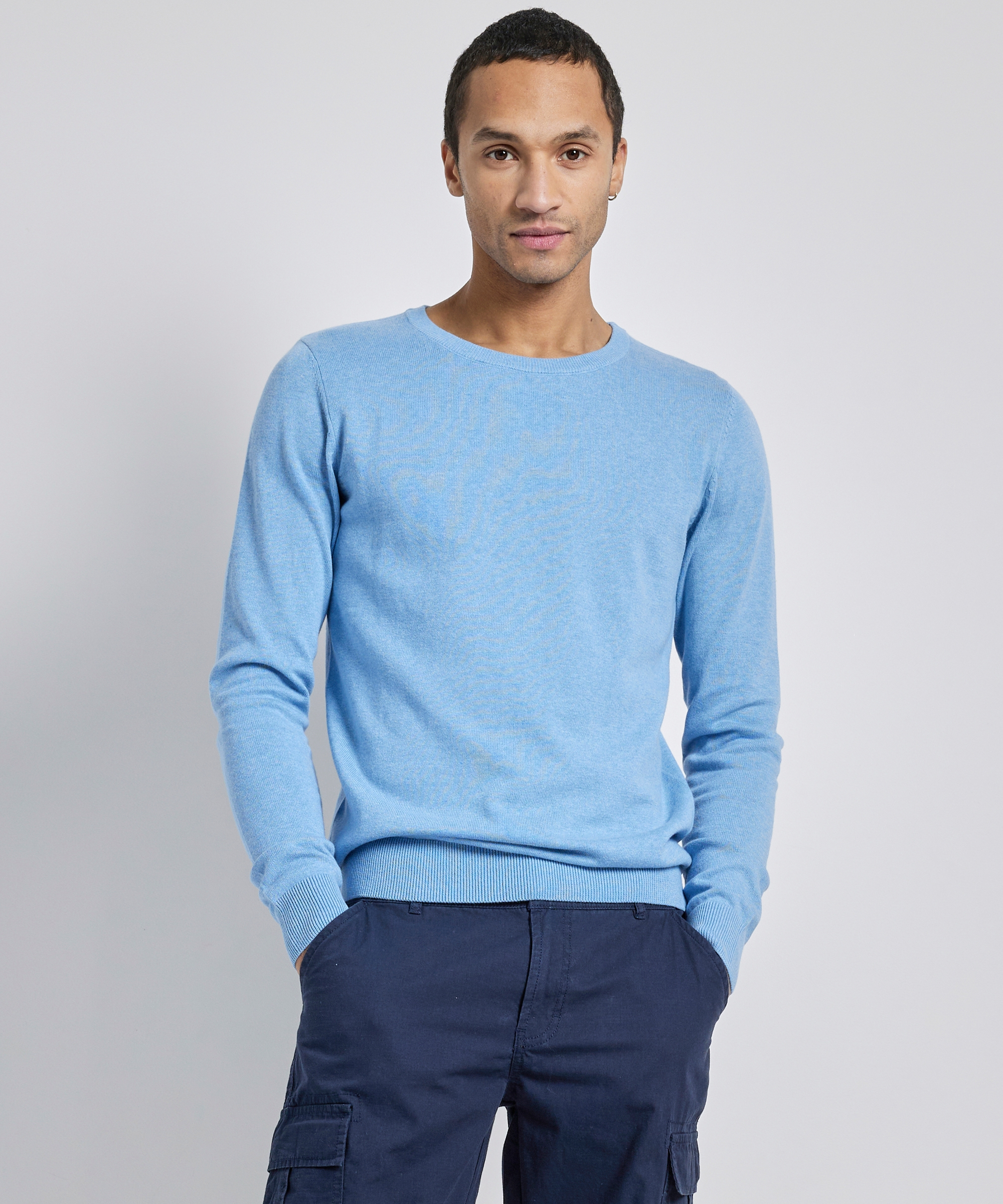 basic trui met ronde hals