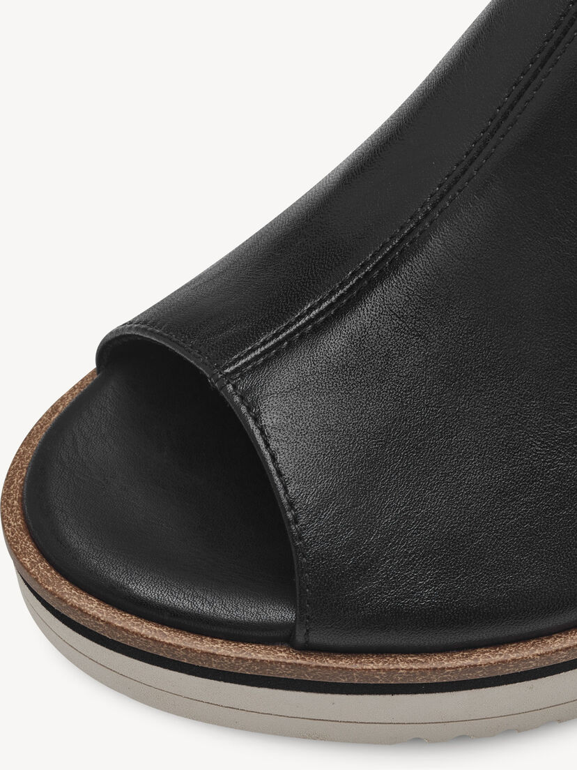 Leren Slipper - zwart