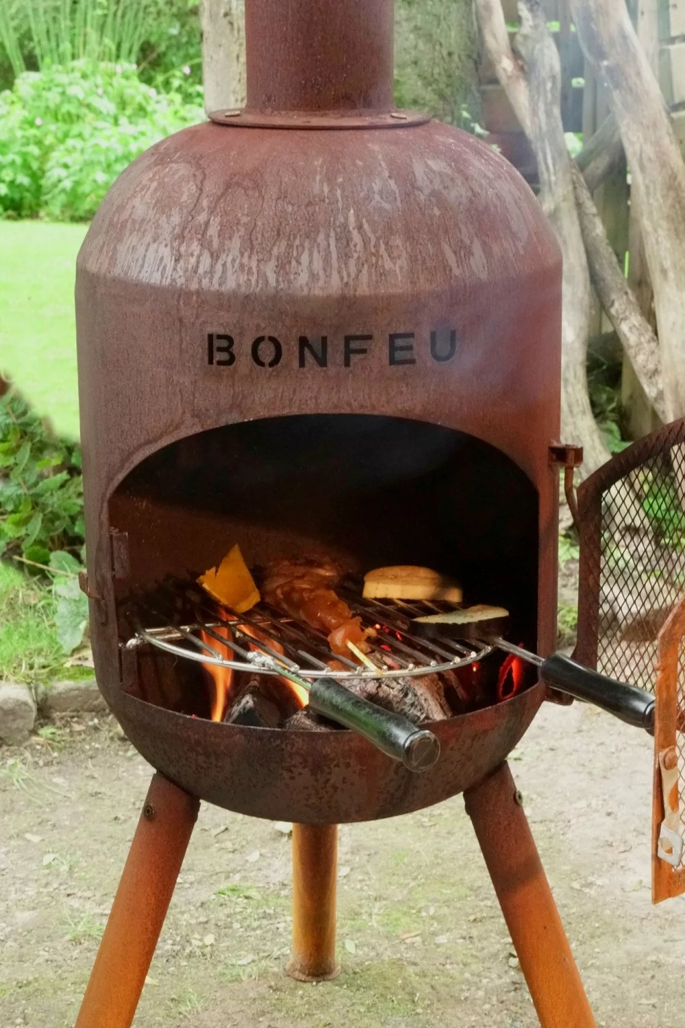 BonFeu 3401R BonSolo Kachel voor buiten - Roest - 126cm - 34cm