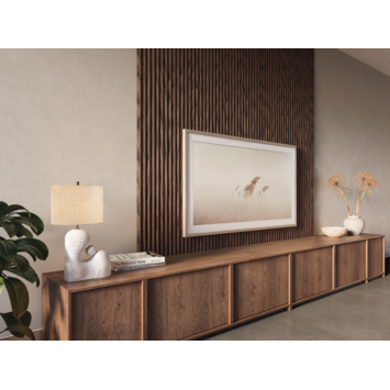 Lattenwand Decowall Acoustic Curve walnoot 260x30cm, 2 stuks (1.56m2)