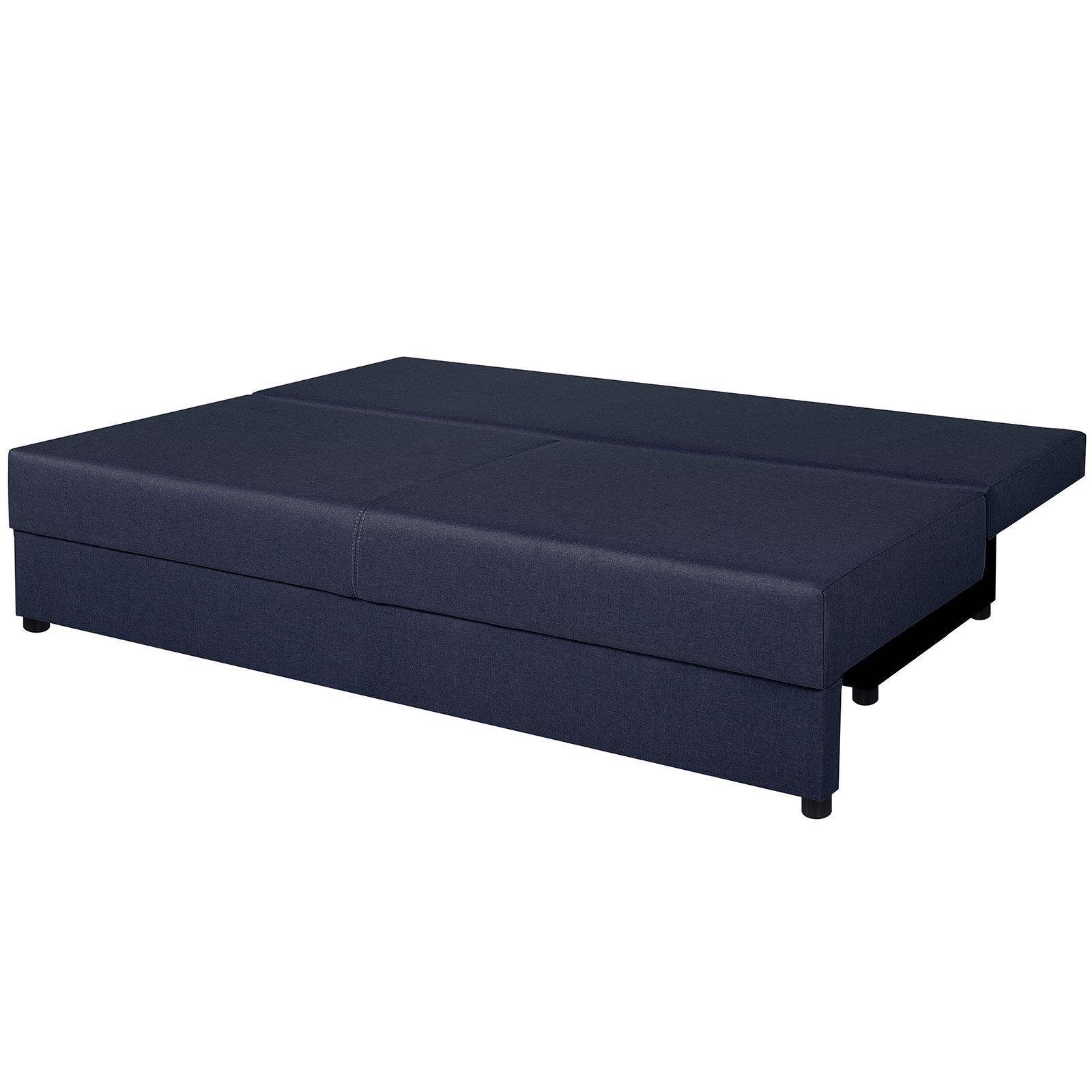 Schlafsofa - cobalt - Webstoff - Staukasten