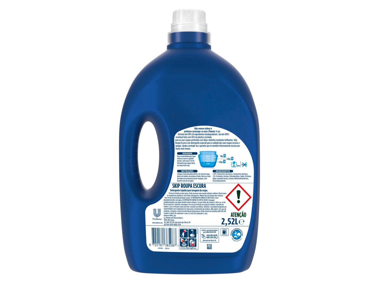 DETERGENTE ROUPA MÁQUINA LÍQUIDO SKIP ROUPA ESCURA 56D