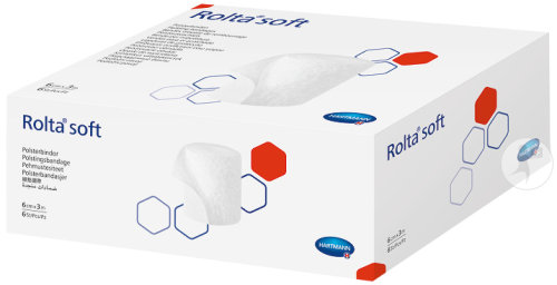 Hartmann Rolta Soft Bande Ouate Synthétique 6cm x 3m Pièces 50 (9320481)