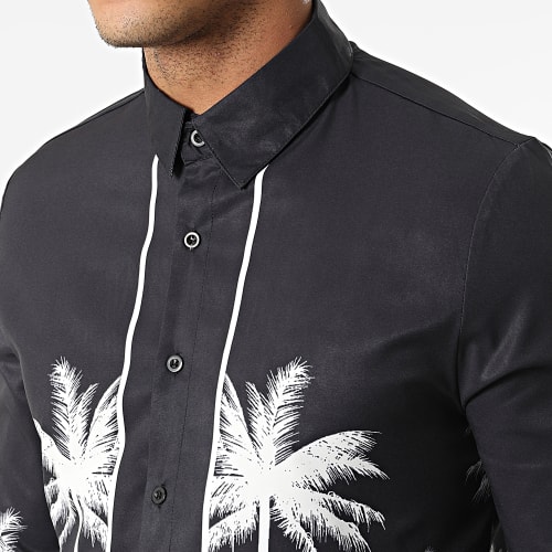 Chemise Manches Longues Noir