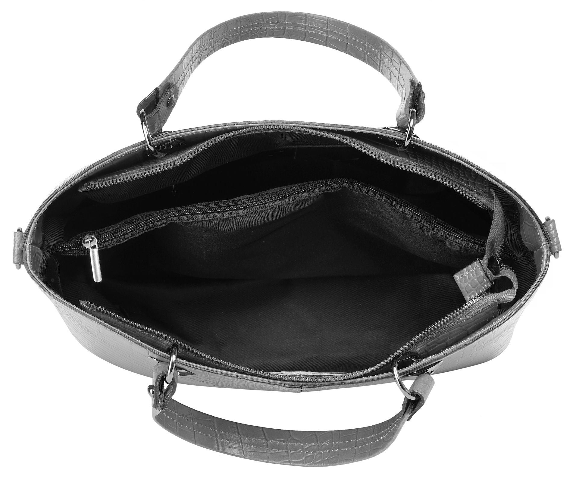 Cluty Henkeltasche echt Leder, Made in Italy