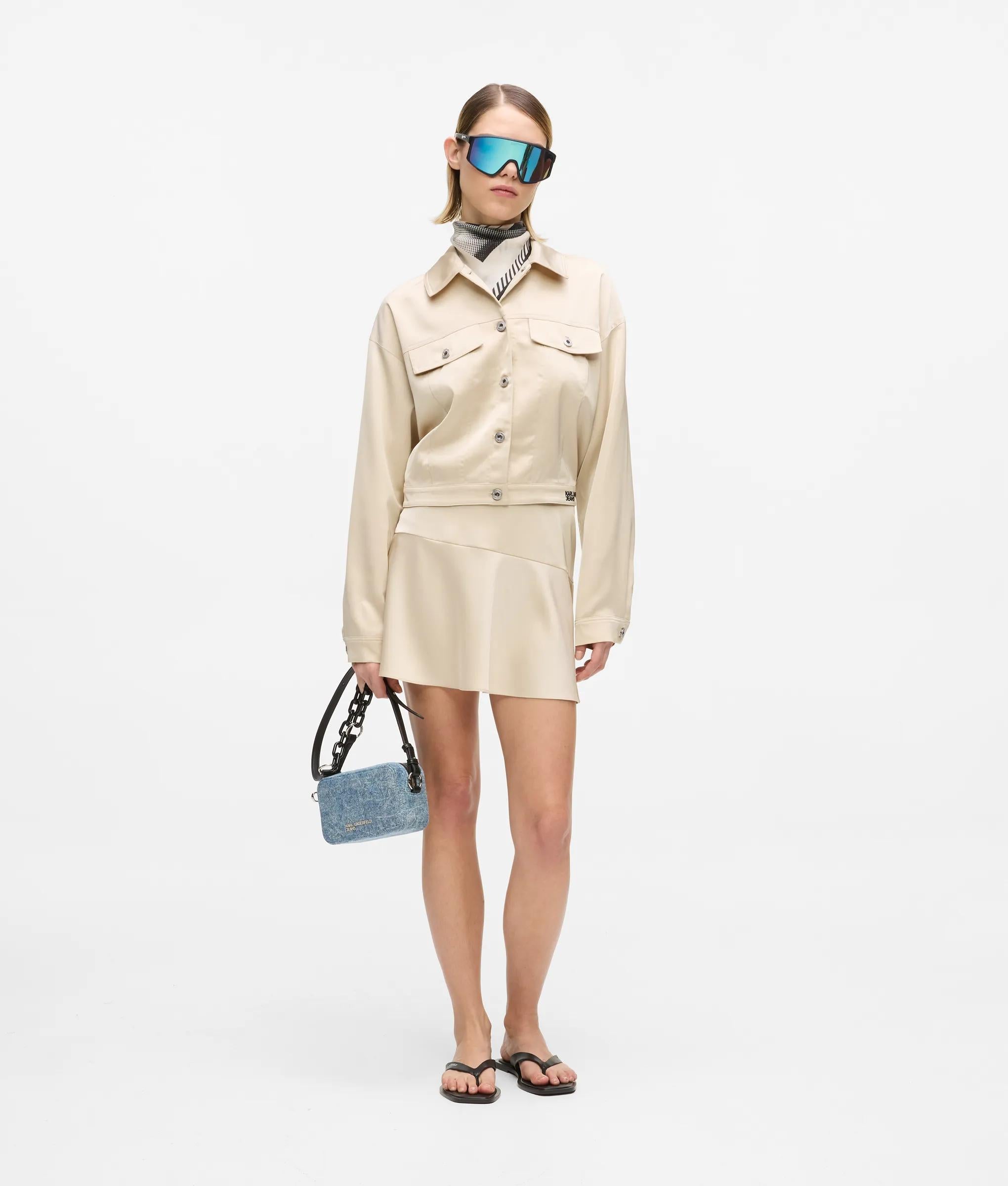 Satijn uitsnede jacket