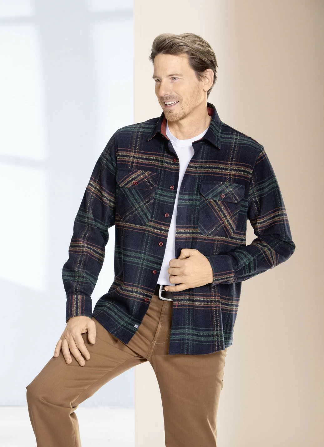 Kariertes Overshirt von 