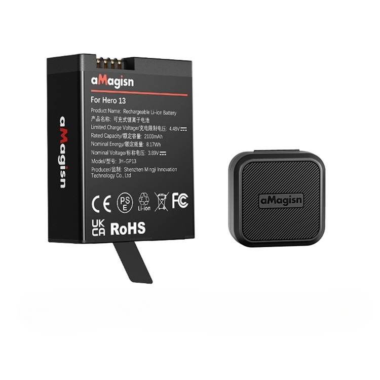 AMAGISN - Enduro Battery GoPro Hero 13 Ersatz Akku Batterie 2100mAh