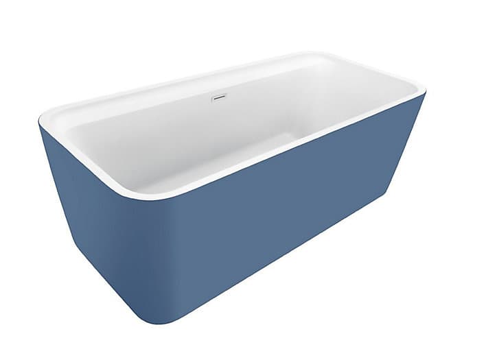 Baignoire îlot 170 x 78 cm Allibert Kolora bleu baltic mat