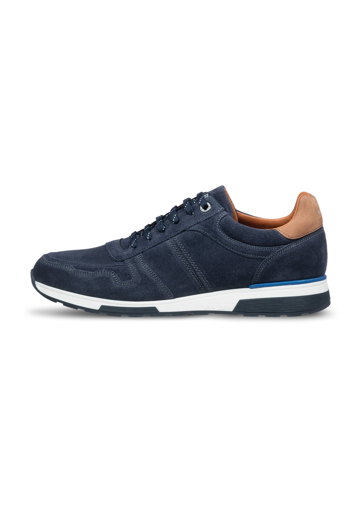 Navy blauw suède Positano sneaker