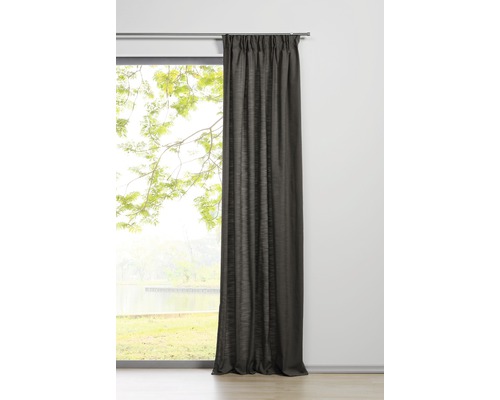 Gordijn met gordijnband, balans taupe, 135x245 cm
