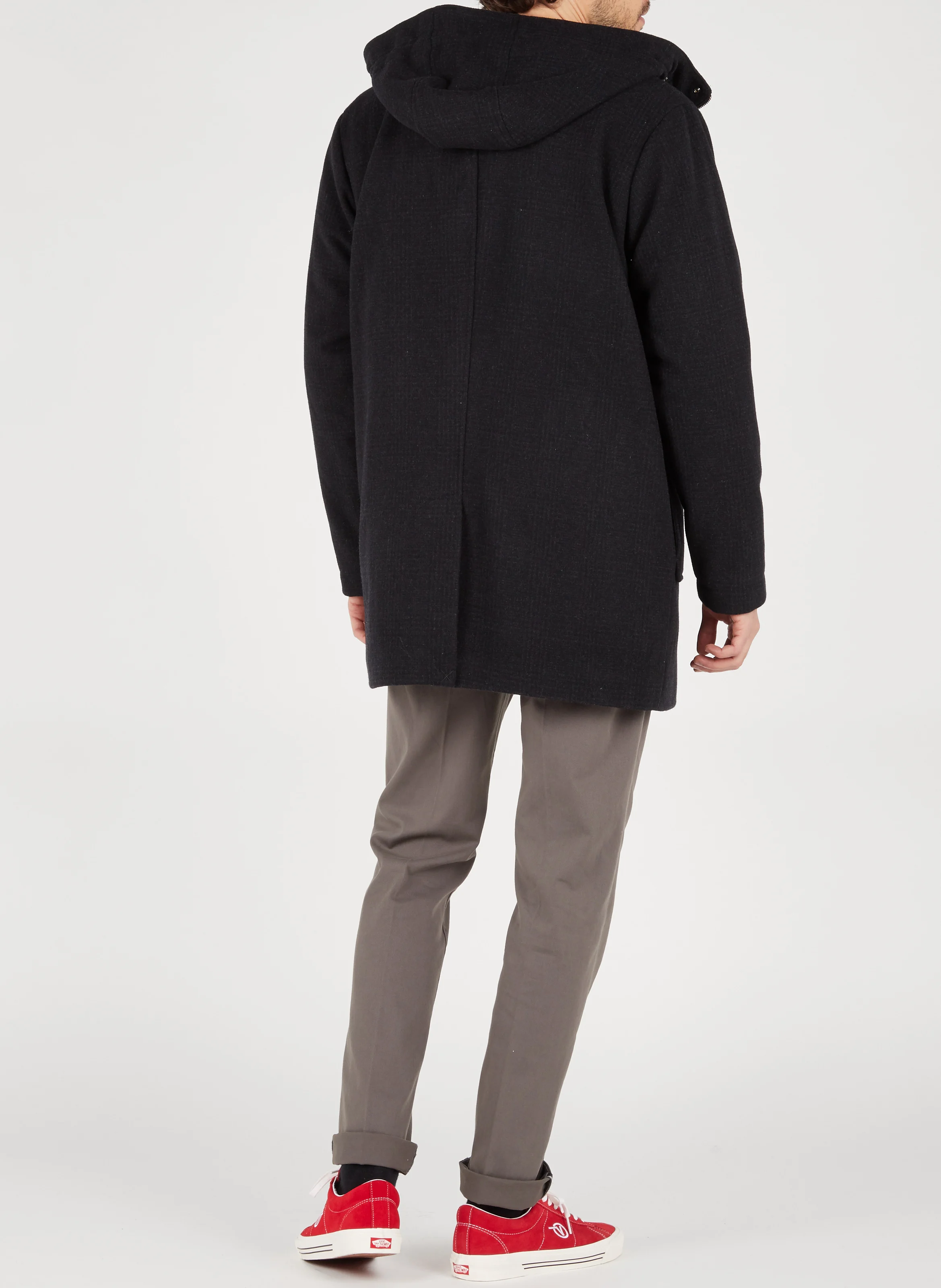 Chino slim-fit en coton mélangé | Gris