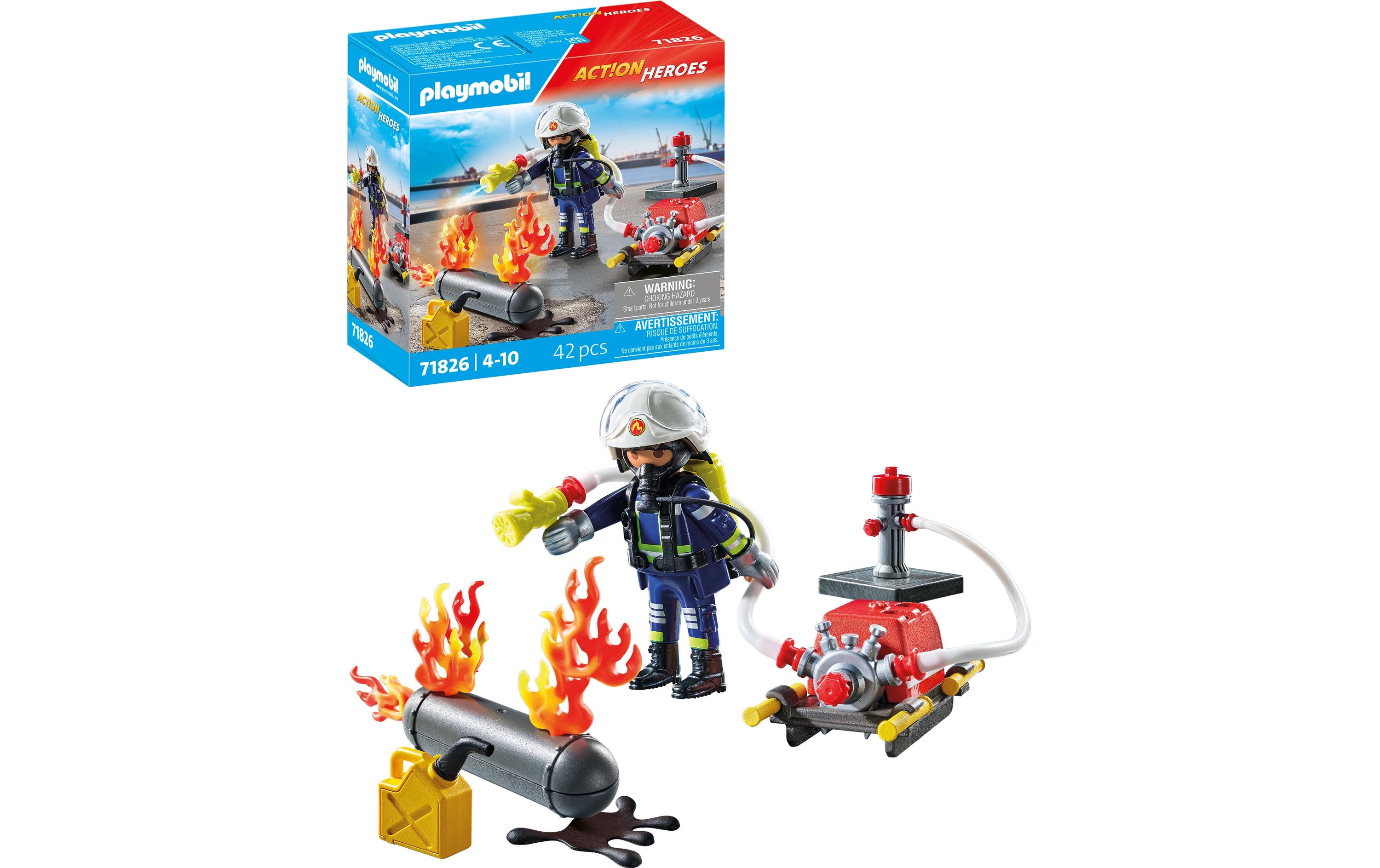 Action Heroes Löschung eines Gastanks 71826Spielfiguren-Set