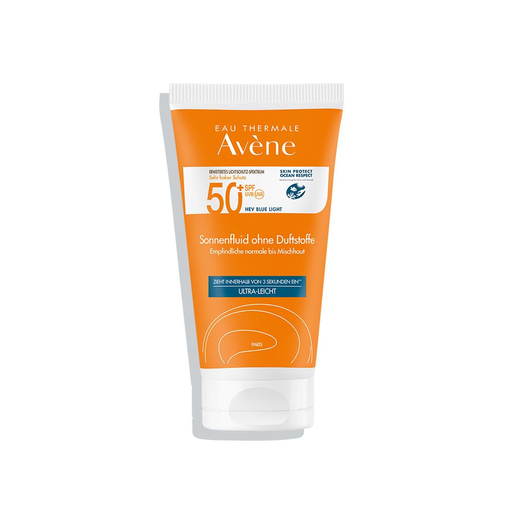 Eau Thermale Avène – Sonnenfluid SPF 50+ ohne Duftstoffe
