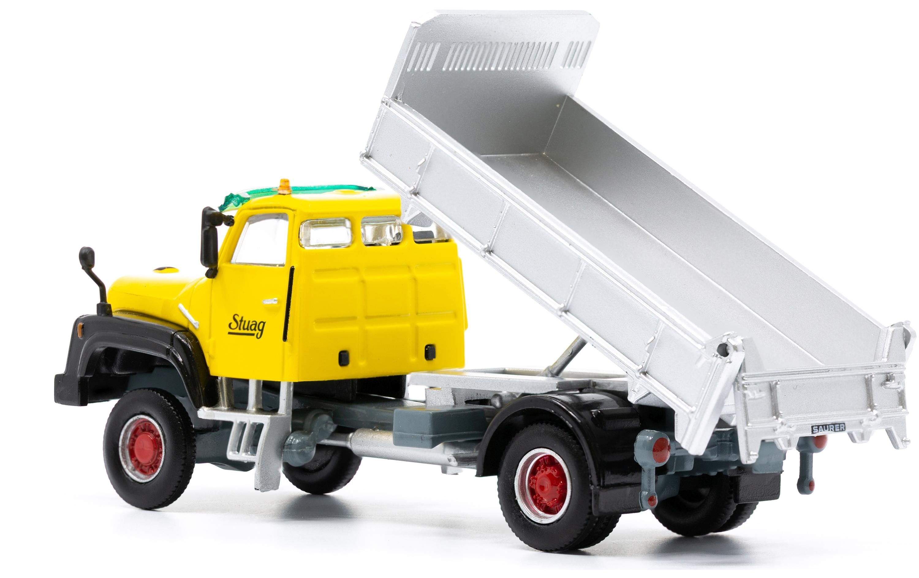 LKW Saurer D330N 4 x 4 Kipper Stuag Gelb 1:87H0 Lastwagen Modell