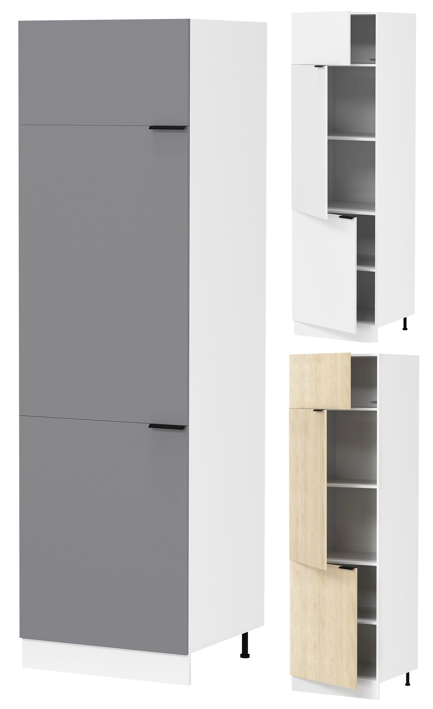 VCM Küchenschrank Breite 60 cm Hochschrank Küche Küchenmöbel Fasola