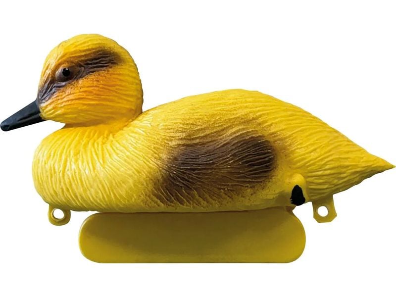 SuperFish Deko Vogel kleine gelbe Ente Naturähnliches Deko-Entenküken für den Teich
