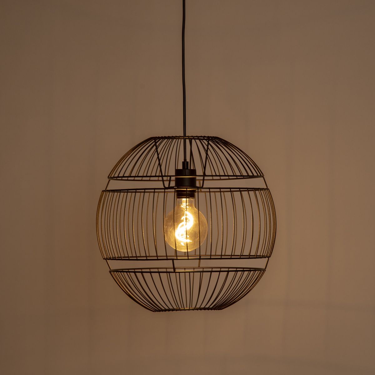 Moderne hanglamp zwart 38 cm - Sphaera
