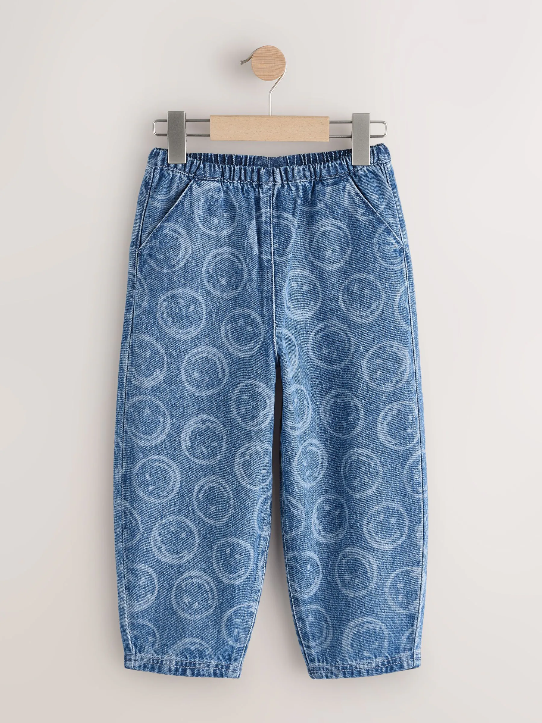 Normaal blauw - SmileyWorld® Pullon Barrel Jeans (3-16yrs)