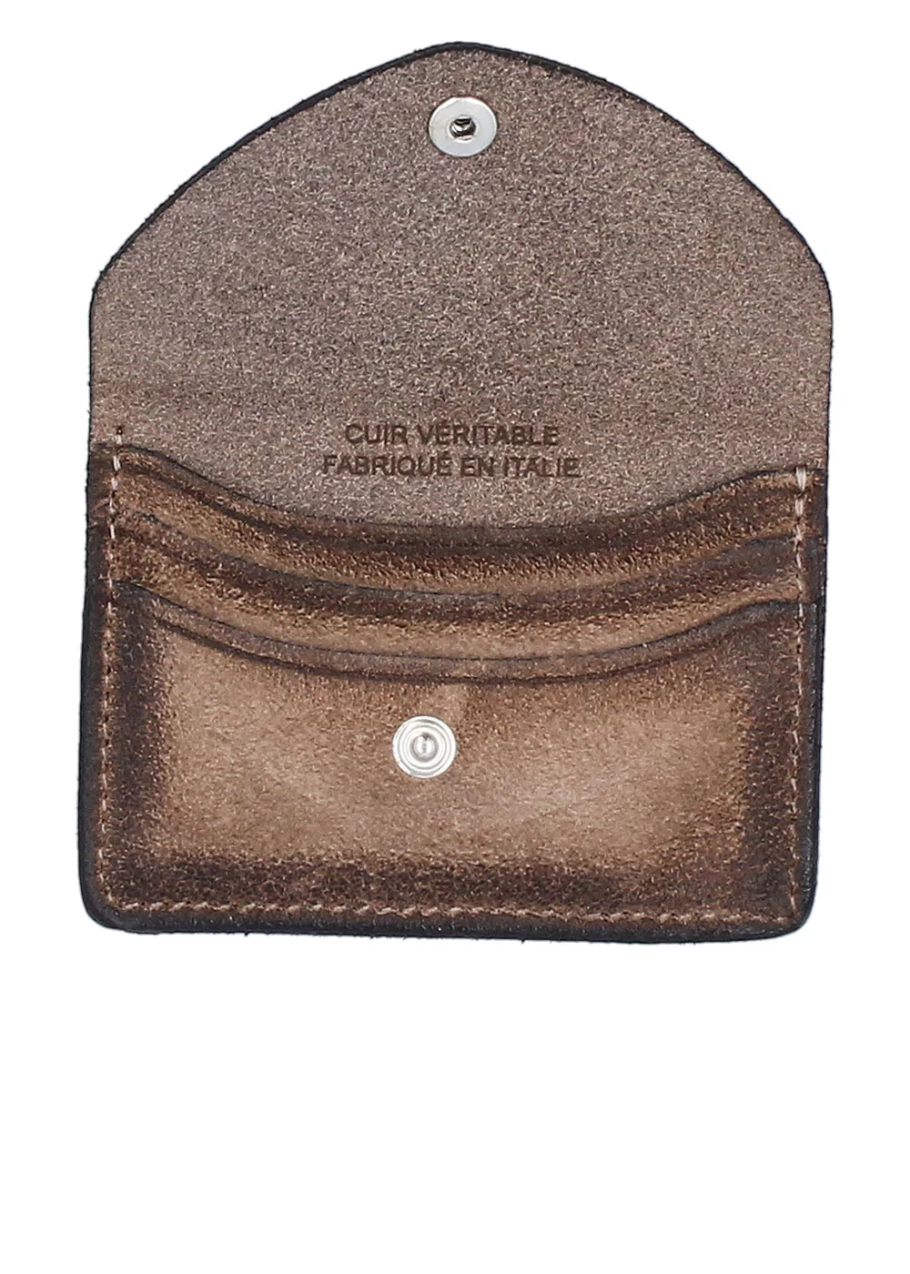 PORTES CARTES GEOFFREY SUEDE MARRON