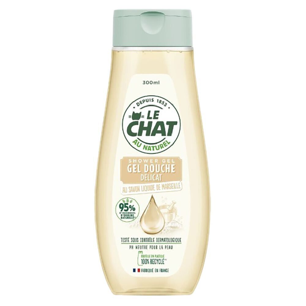 Gel douche douceur Le Chat Naturel au savon de Marseille 300 ml