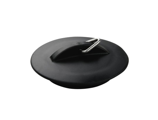 FACKELMANN - Bouchon de lavabo universel noir tecno ref.61040