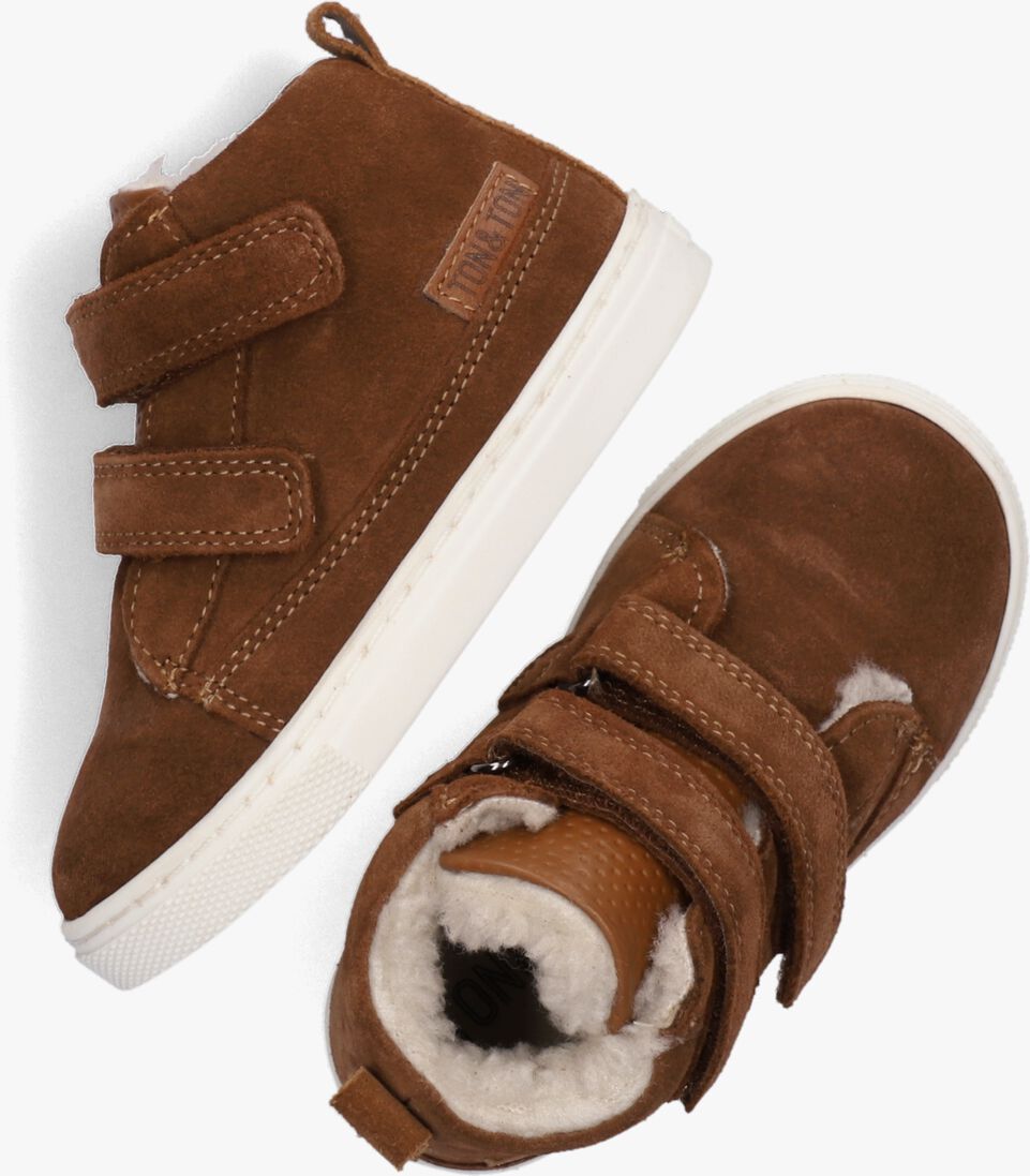 TON & TON cognac ton & ton hoge sneaker steyn