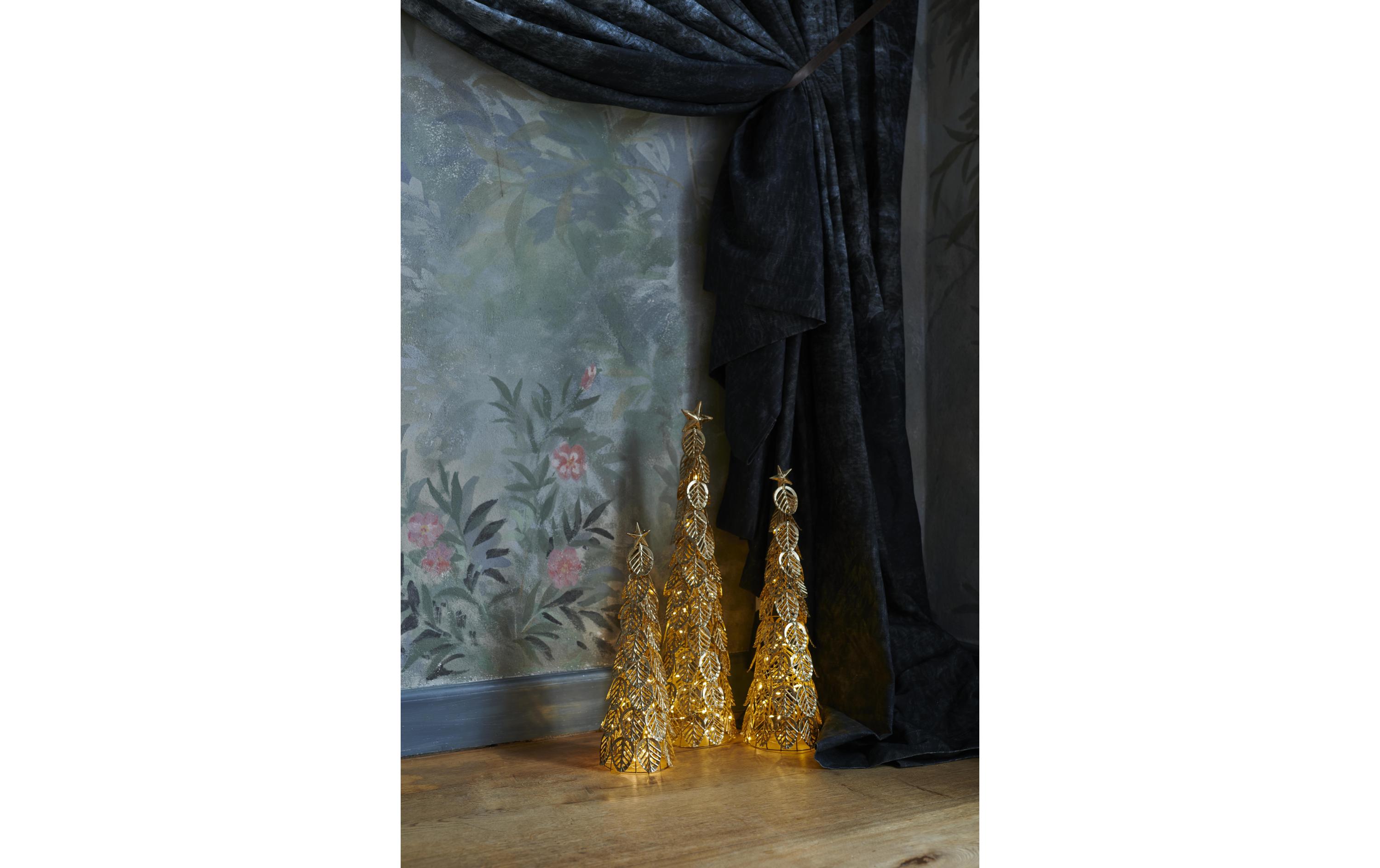 Tischdeko Kirstine, 43 cm, GoldLED Dekobaum
