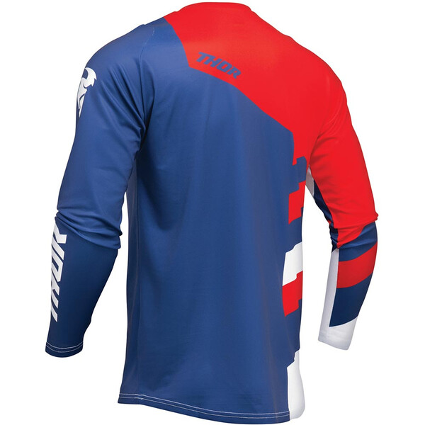 Thor Motocross - Maillot Sector Checker Navy / Rouge / Blanc