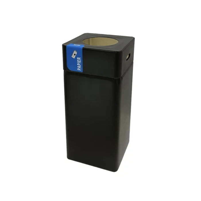 Vepa Bins Afvalbak Blackline Papier 105 liter Zwart (VB895395)