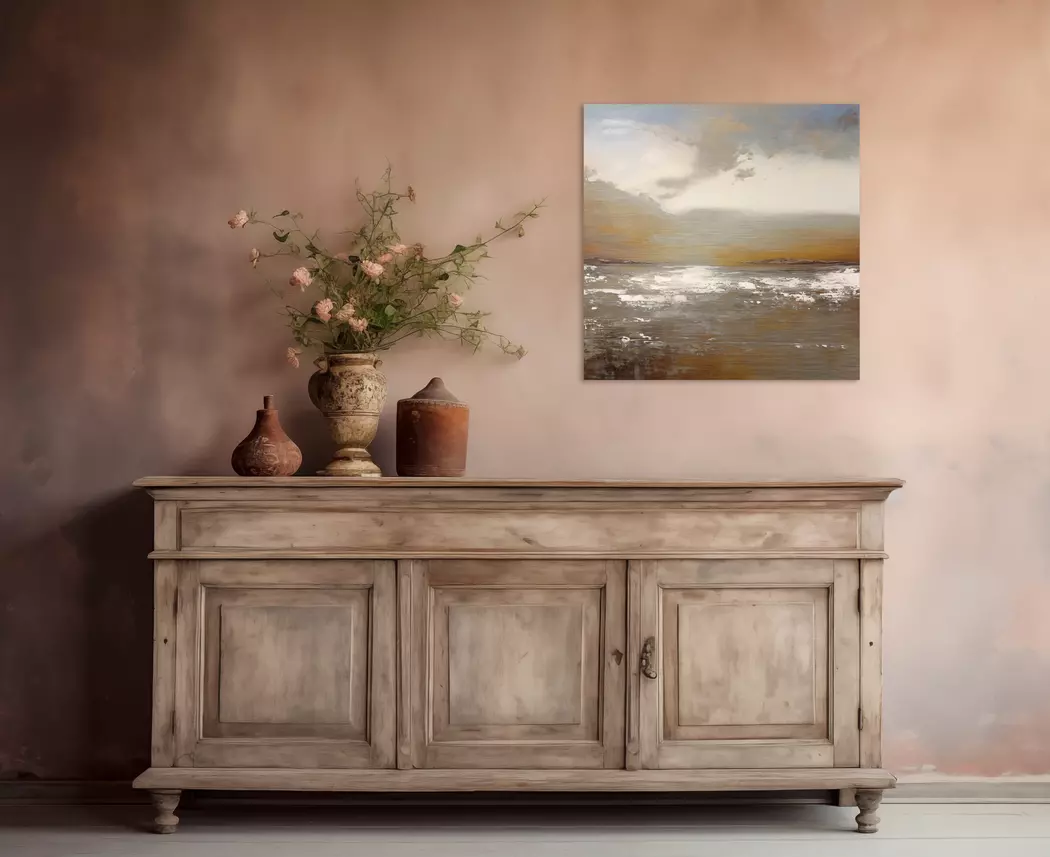 Wandbild 50 x 50 cm Golden Beach II