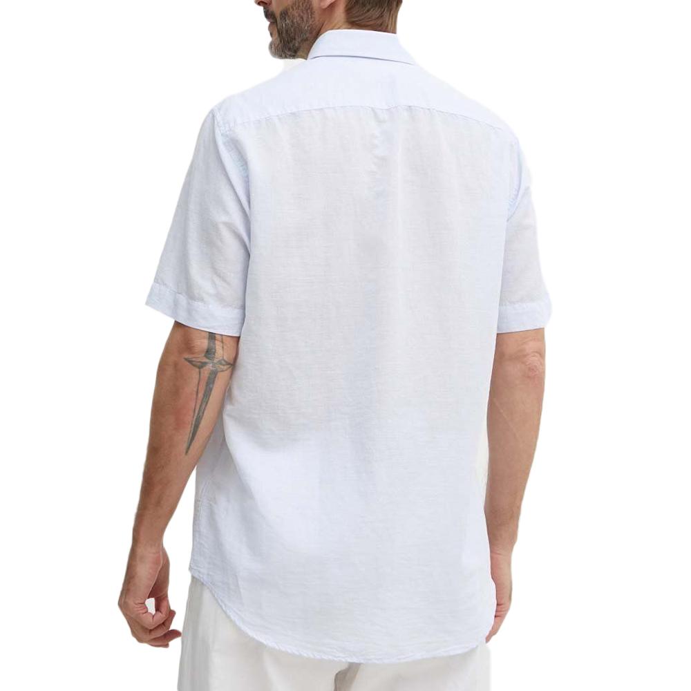 Tommy Hilfiger Chemisette Bleu Homme Tommy Hilfiger Linen Solid