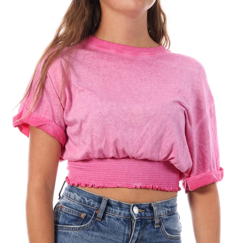 Guess T-shirt Rose Femme Guess Tee-shirts
