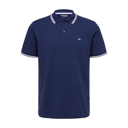 Selected Homme Dante Sport Polo T-shirt, Navy Blazer, S