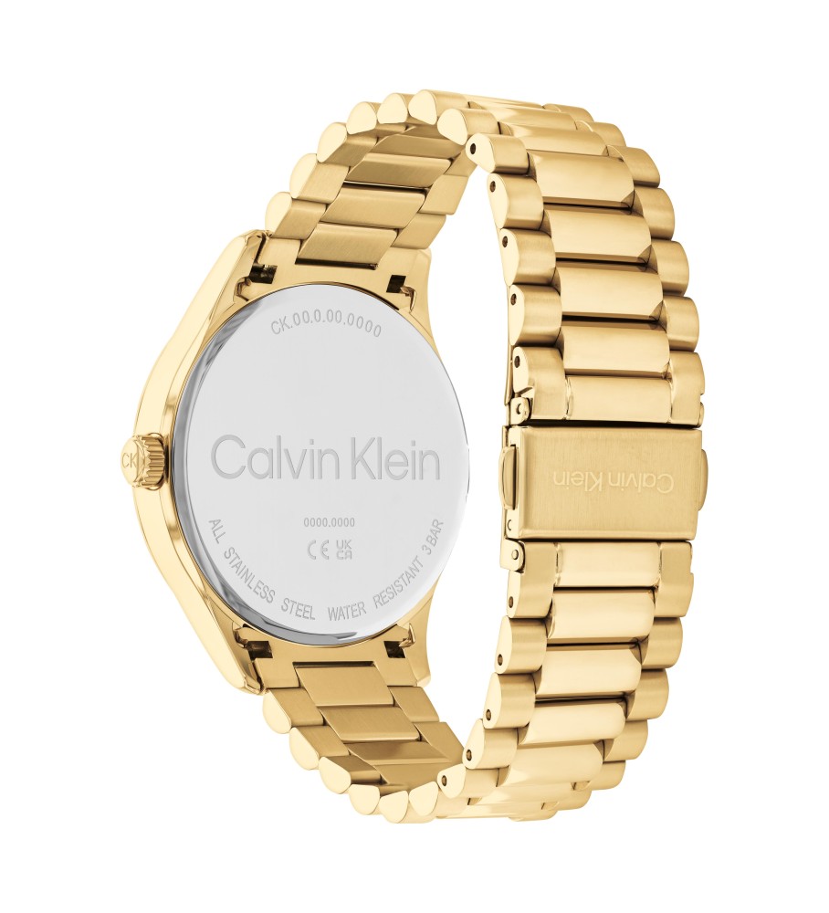 Relógio cronógrafo analógico Calvin Klein Ck Iconic Gold