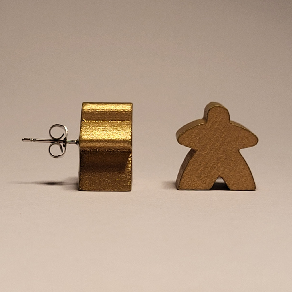 Meeples en fête ! Boucles d’oreilles puce - Bronze