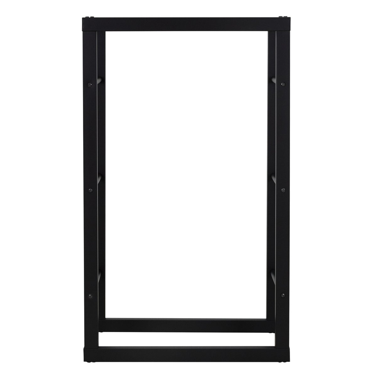 ML-Design Haardhoutrek 60x100x25cm Rechthoekig Zwart Metaal, Binnen/Buiten, Haardhoutrek van Gecoat Staal, Haardhoutstandaard, Haardhouthouder, Haardhoutrek voor Open Haard/Kachel