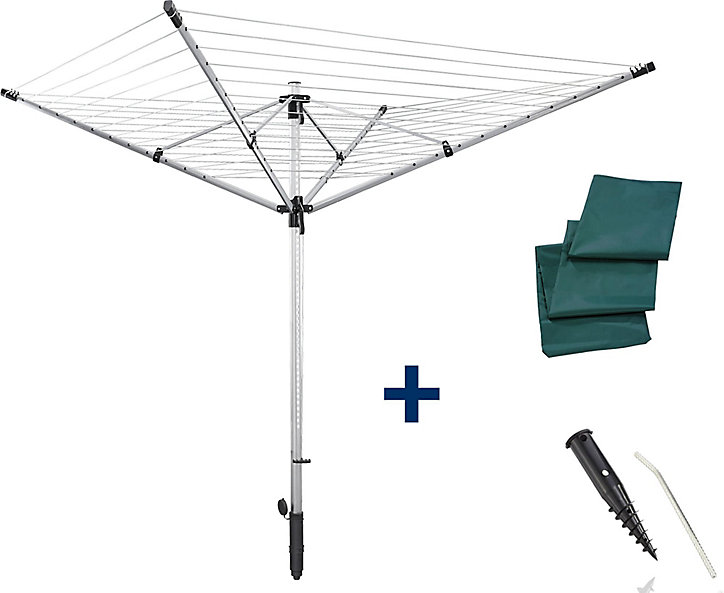 Séchoir parapluie de jardin 60 m Leifheit LinoLift 600 QuickStart