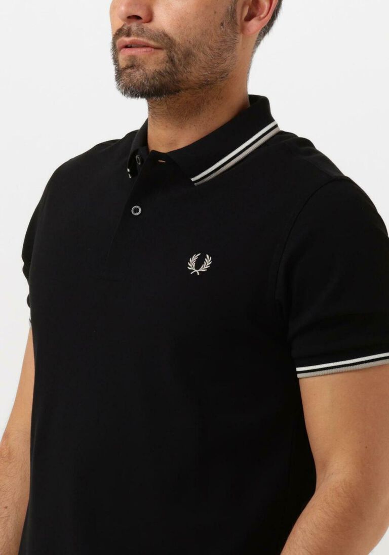 FRED PERRY zwarte fred perry polo the twin tipped fred perry shirt