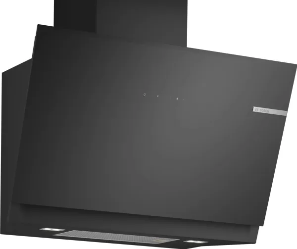 Bosch Serie | 6 DWK81AN60 - Hætte - skorsten vinklet - bredde: 79 cm - dybde: 43.3 cm - udtrækning og recirkulation (-) - sort
