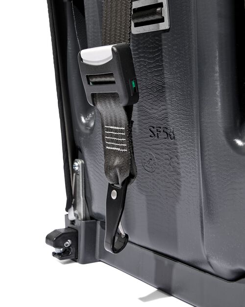 siège auto évolutif 76-150cm ISOFIX noir à pois blancs