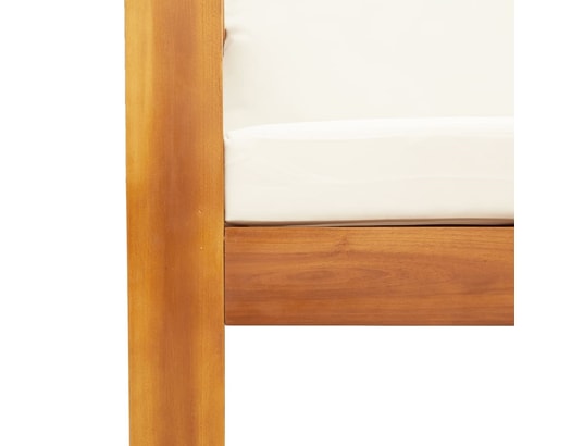 VIDAXL - Fauteuil Chaise de jardin avec coussins bois massif d'acacia