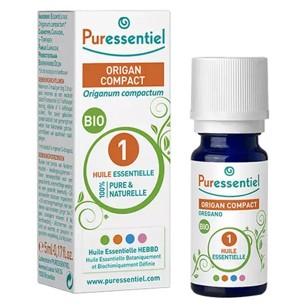 Óleo Essencial de Orégano Compacto Orgânico Puressentiel 5ml