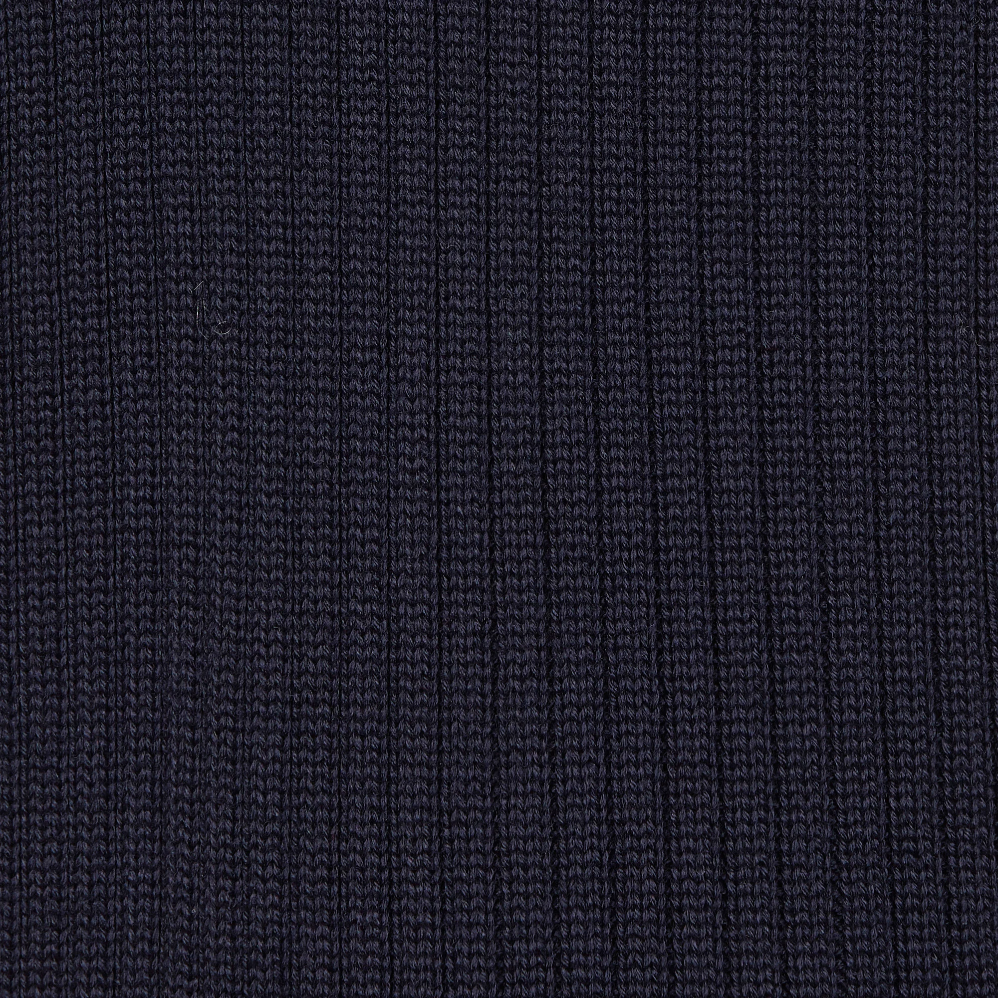 Pull col rond à empiècements épaules en laine mélangée | Bleu