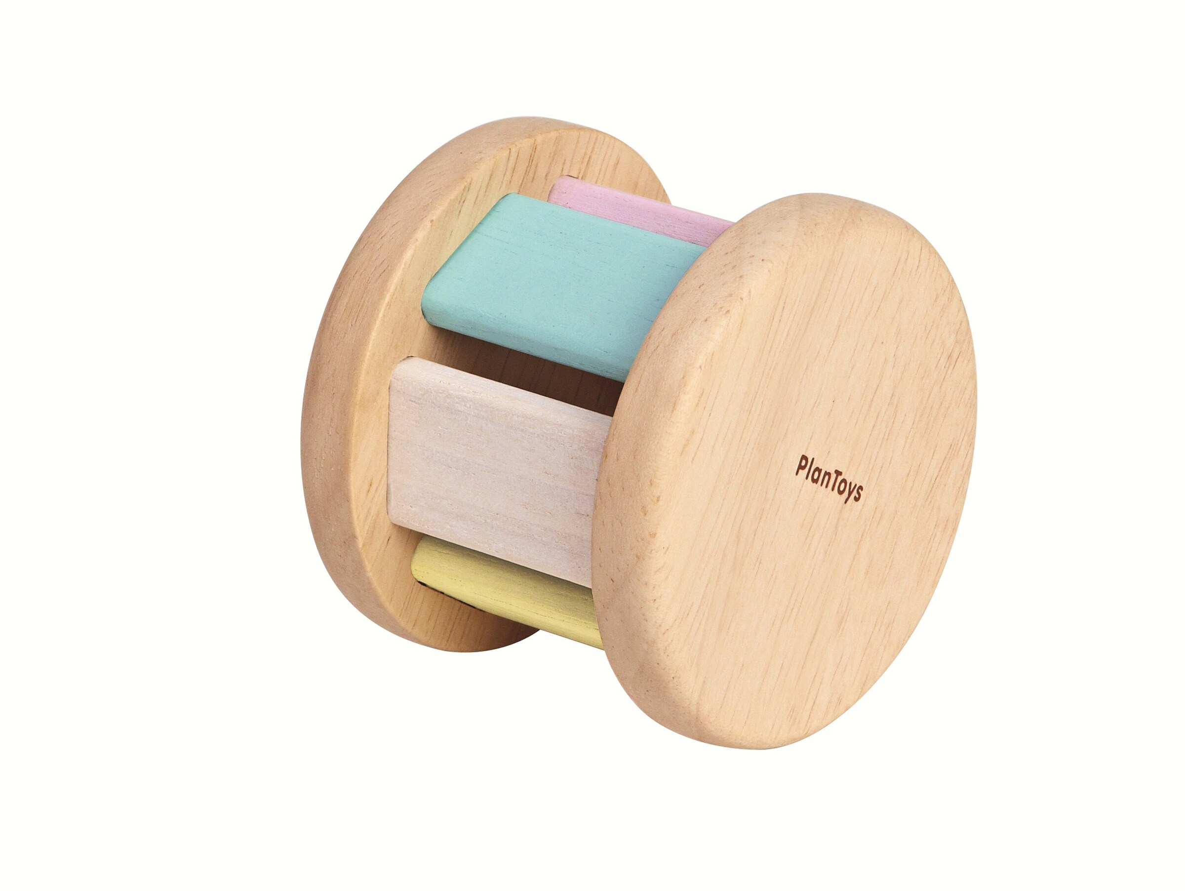 PlanToys Krabbelspielzeug Walze pastell