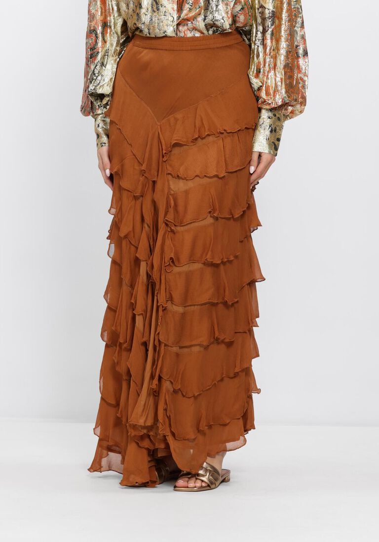 bruine mes demoiselles maxirok cherry